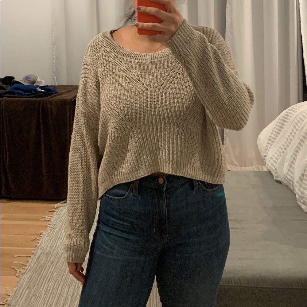 Express cropped sweater